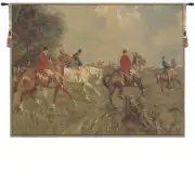 Equestrian Chase Belgian Tapestry Wall Hanging