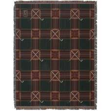 Crossed Golf Clubs Tapestry Throw