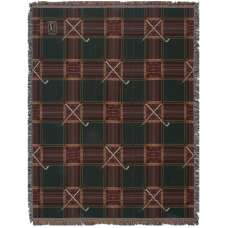 Crossed Golf Clubs Tapestry Throw