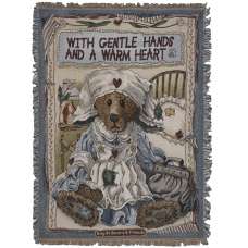 Clara The Nurse Tapestry Throw