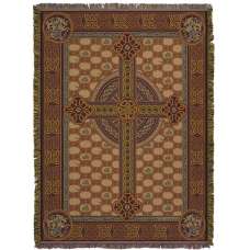 Celtic Cross Tapestry Throw