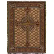 Celtic Cross Tapestry Afghan Throw