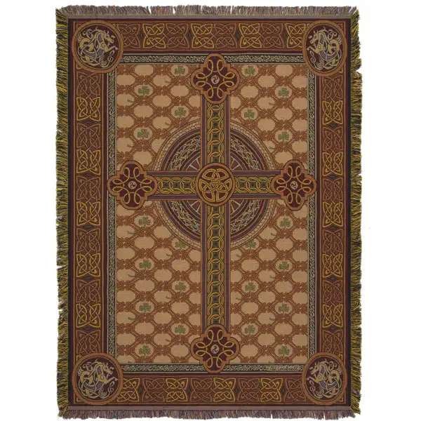 Charlotte Home Furnishing Inc. Imported Throw - 52 in. x 70 in. Pat Cockrell | Celtic Cross Tapestry Throw