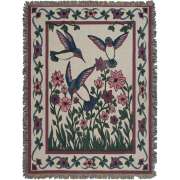 Hummingbird Haven II Afghan Throw