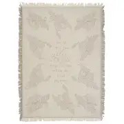 Psalm 91:11 Natural Afghan Throws