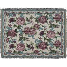 Floral Frame Tapestry Afghans