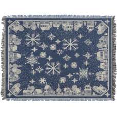 Snowflake Village Tapestry Afghans