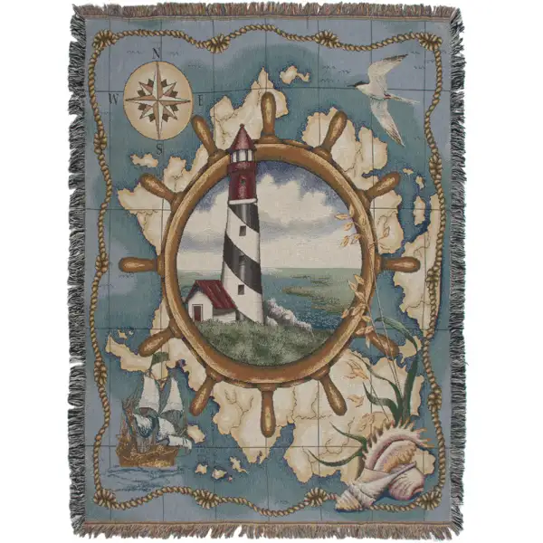Nautical Highlights Afghan Throw
