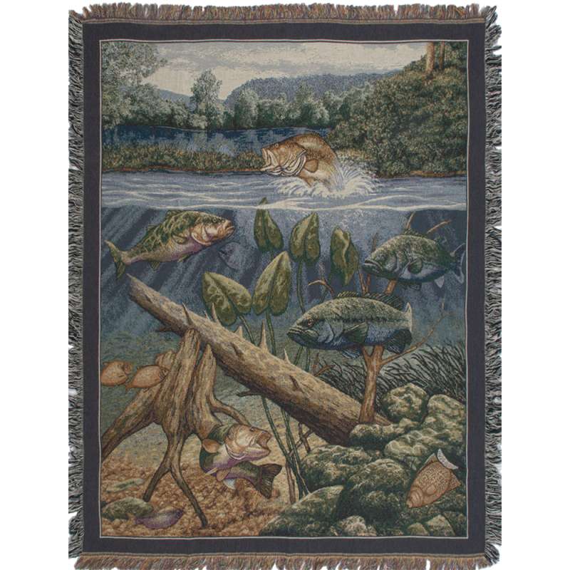 Fishin' Hole Tapestry Afghans