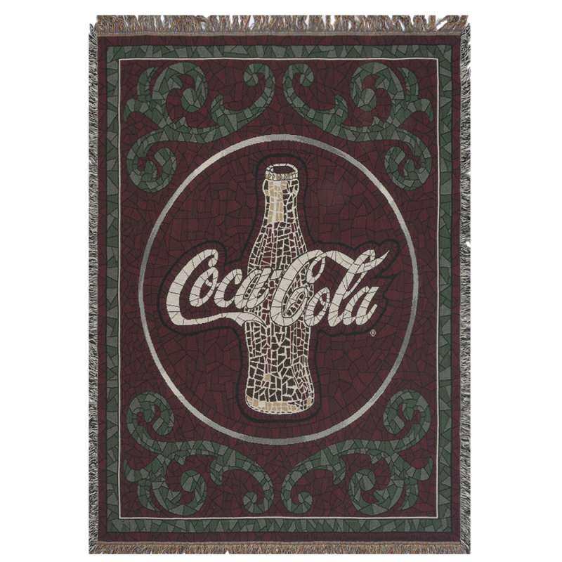 Coca Cola Mosaic Tapestry Afghans