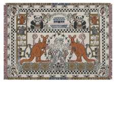 And They Came Two By Two Tapestry Afghans