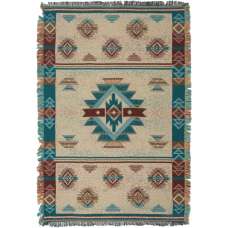 Southwest Turquoise II Tapestry Afghans