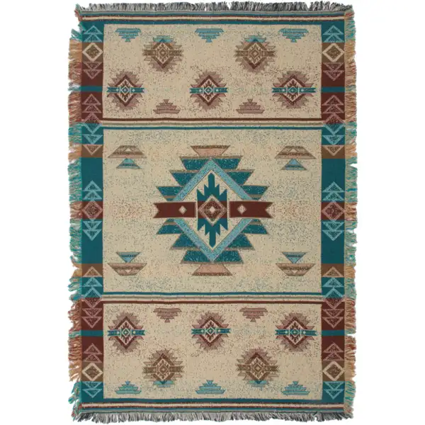 Southwest Turquoise II Afghan Throws