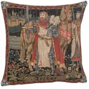 Legendary King Arthur I Belgian Cushion Cover - 13 in. x 13 in. Cotton by Charlotte Home Furnishings