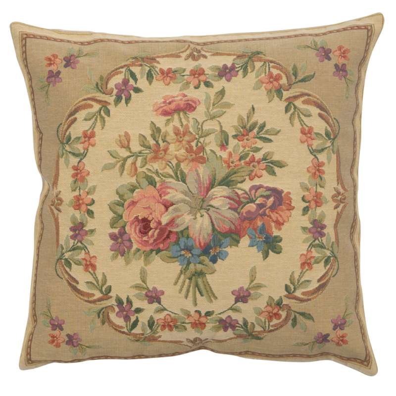 Bouquet Floral Beige European Cushion Covers