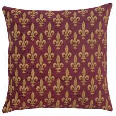 Fleur de Lys Rouge IV European Cushion Covers