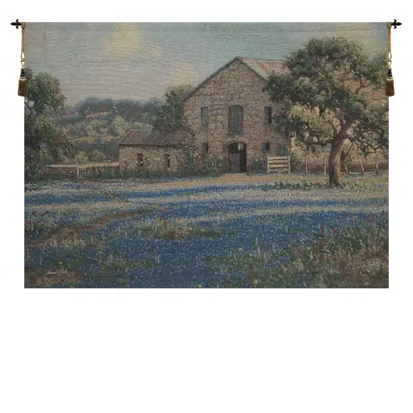 Charlotte Home Furnishing Inc. North America Tapestry - 36 in. x 26 in. | Field of Flowers Fine Art Tapestry