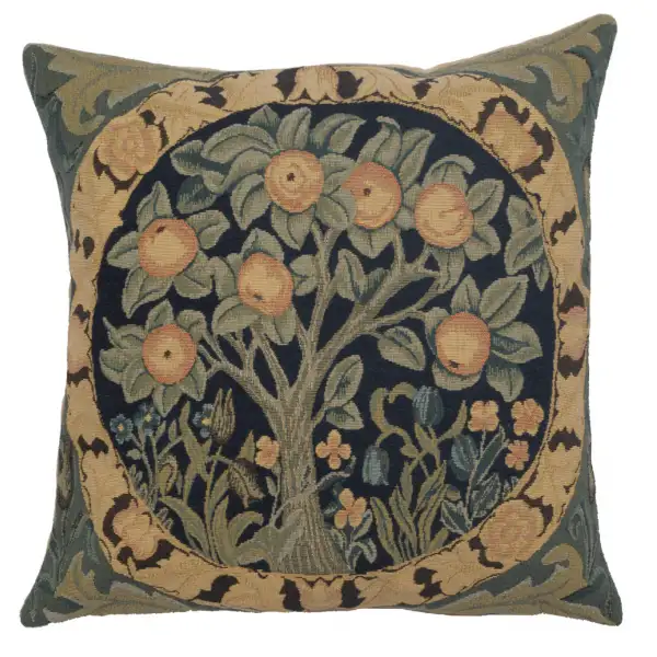 Charlotte Home Furnishing Inc. Belgium Cushion Cover - 18 in. x 18 in. William Morris | Orange Tree III
