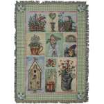 Garden Party II Decorative Afghan Throws