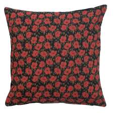 Red Poppies II European Cushion Covers