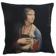 Dame A L'Hermine I Belgian Sofa Pillow Cover
