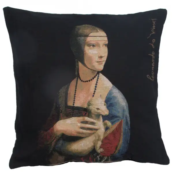 Dame A L'Hermine I Belgian Sofa Pillow Cover