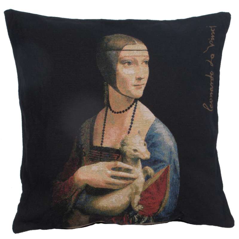 Dame A L'Hermine I European Cushion Cover