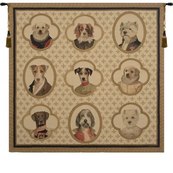 Dogs of Honor Belgian Wall Tapestry