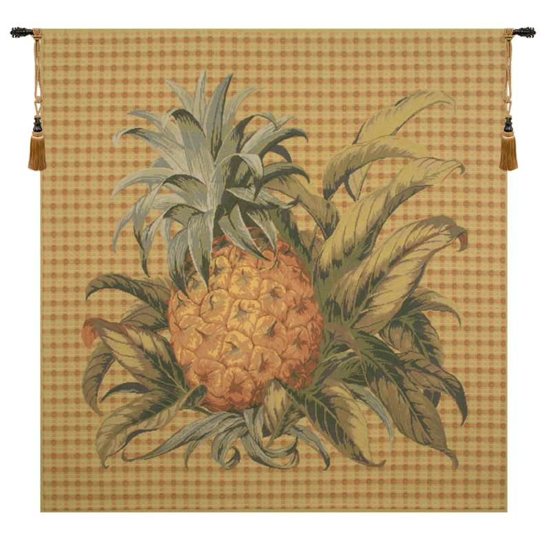 Tropical Pineapple Square European Tapestry