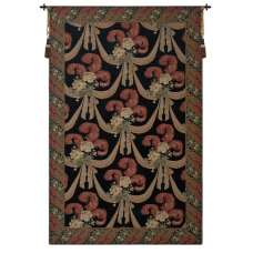 Elegant Floral Scroll II European Tapestry