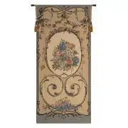 Caroline Blue Belgian Tapestry Wall Hanging - 29 in. x 64 in. Cotton/Viscose/Polyester by Rembrandt