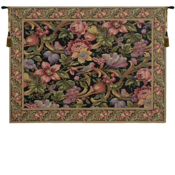 Eve's Floral Paradise Belgian Tapestry Wall Hanging