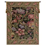 Eve's Floral Paradise Vertical Belgian Tapestry Wall Hanging