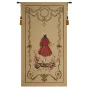 A Gentleman's Departure Large Belgian Tapestry Wall Hanging - 49 in. x 88 in. Cotton/Viscose/Polyester/Mercurise by Charlotte Home Furnishings