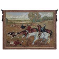 Fox Hunt Fiasco Tapestry Wall Hanging