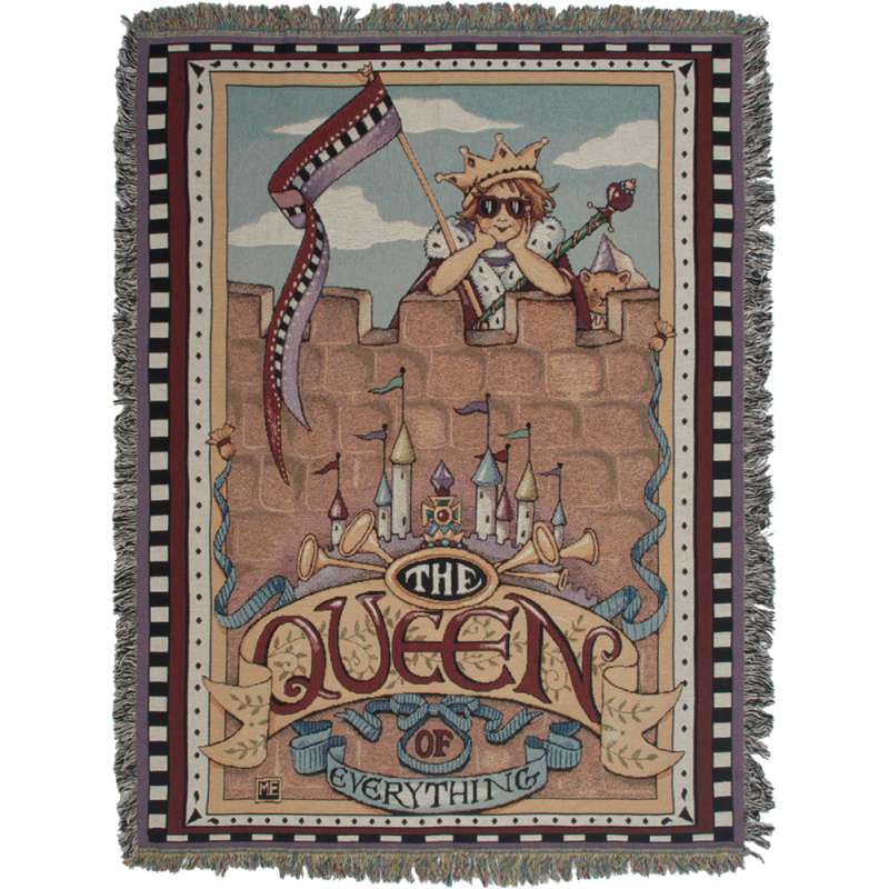 Queen of Everything Tapestry Throw