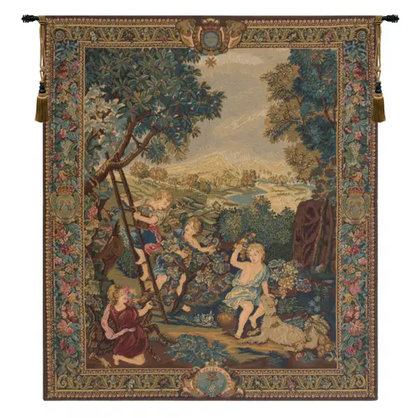The Kids Gardeners Right Panel Belgian Wall Tapestry