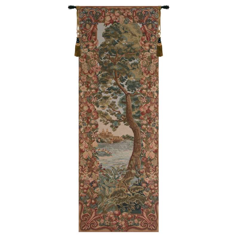 Verdure Castle Landscape Left European Tapestry