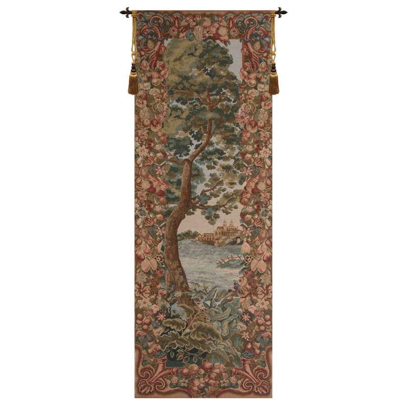 Verdure Castle Landscape Right Tapestry Wall Hanging