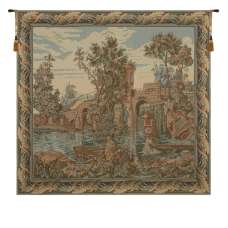 Landscaped Bridge Tapestry Wall Hanging