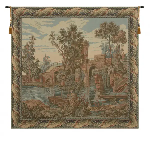 Landscaped Bridge Tapestry Wallart