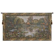 Giverny with Acantha Leaf Border European Tapestry
