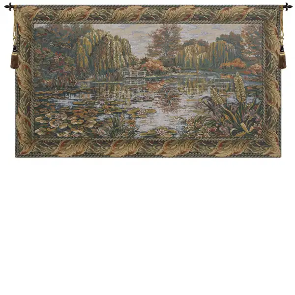Giverny with Acantha Leaf Border Tapestry Wallart