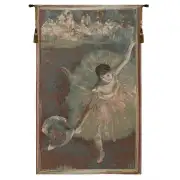 Ballet Dancer in Green Belgian Tapestry