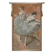 Figurative Ballet Dancers in Green Belgian Wall Tapestry