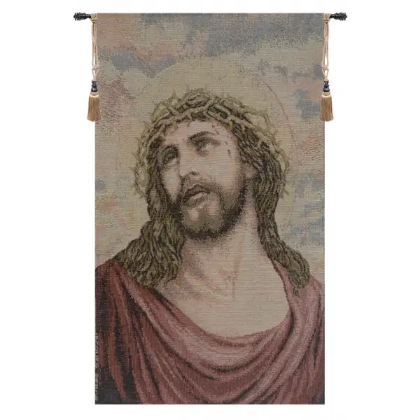 Christ Thorn's on Head Italian Wall Tapestry