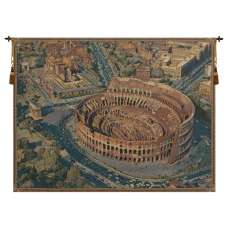 The Coliseum Rome Italian Tapestry Wall Hanging
