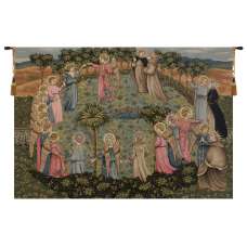 Roundance of Saints Italian Tapestry Wall Hanging