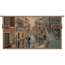 Canale Veneziano Italian Tapestry Wall Hanging