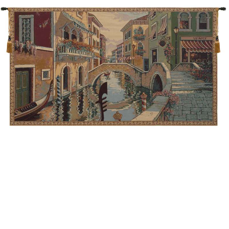 Canale Veneziano Italian Tapestry Wall Hanging